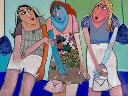 Painting, Les inséparables, Patricia Simsa