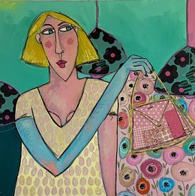 Gemälde, Vers les fleurs, Patricia Simsa