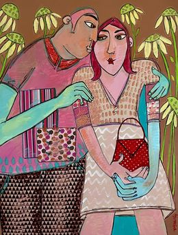 Painting, Rendez vous, Patricia Simsa