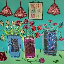 Painting, Des fleurs (2), Patricia Simsa