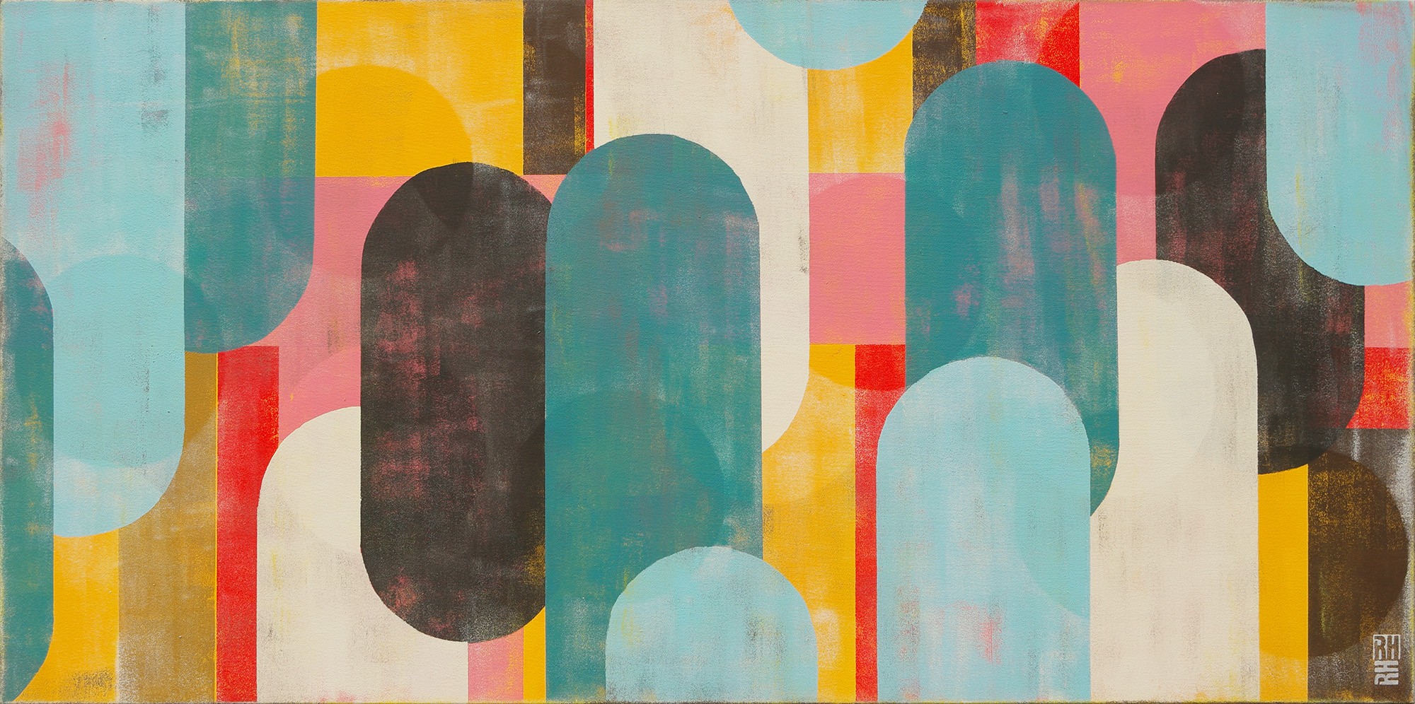 Ronald Hunter, Traffic pink landscape Ronald Hunter, Traffic pink landscape