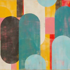 Painting, Traffic pink landscape, Ronald Hunter