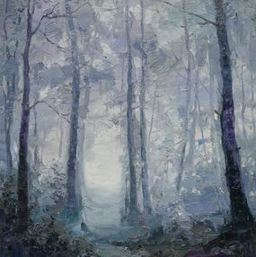 Gemälde, Forest in the fog, Alisa Onipchenko-Cherniakovska