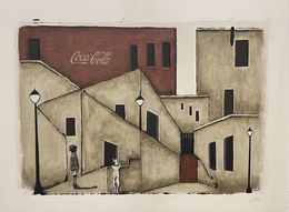 Peinture, The Boy and his stray dog, Carmen Carpena