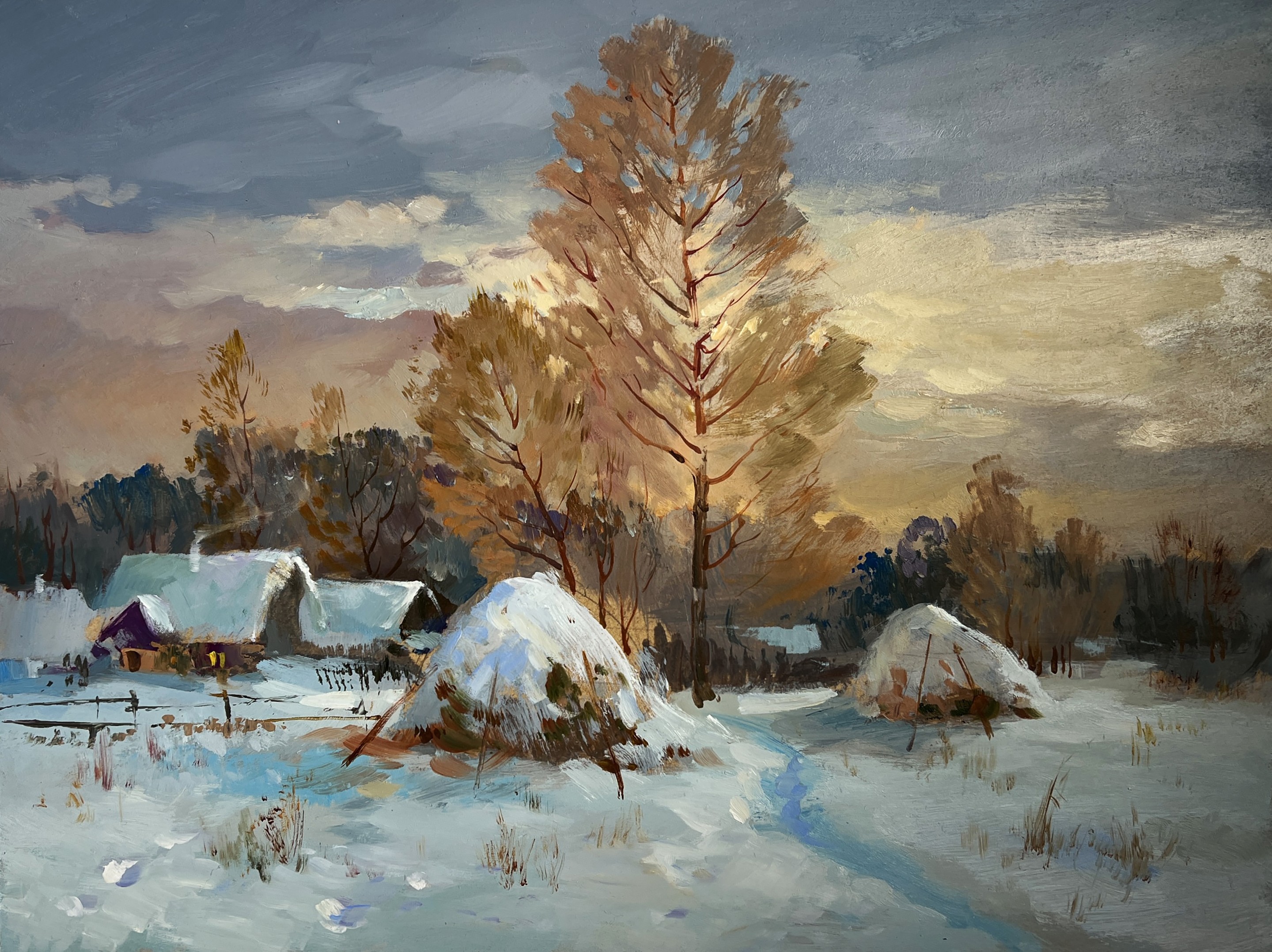 Suprunchuk Yuriy, Snow and sunset lights Suprunchuk Yuriy, Snow and sunset lights