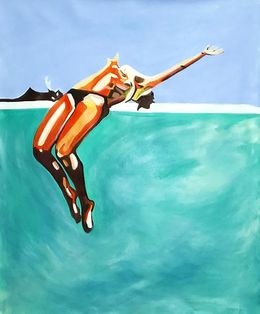 Painting, Jump, Alexandra Djokic