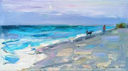 Peinture, Walk by the sea, Helen Shukina