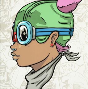 Print, Beyond Kirby (Lil Momma), Hebru Brantley