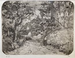 Édition, Chemin sous bois à Pontoise, Camille Pissarro