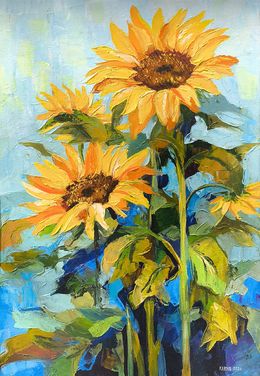 Peinture, Joyful Sunflowers, Karine Harutyunyan