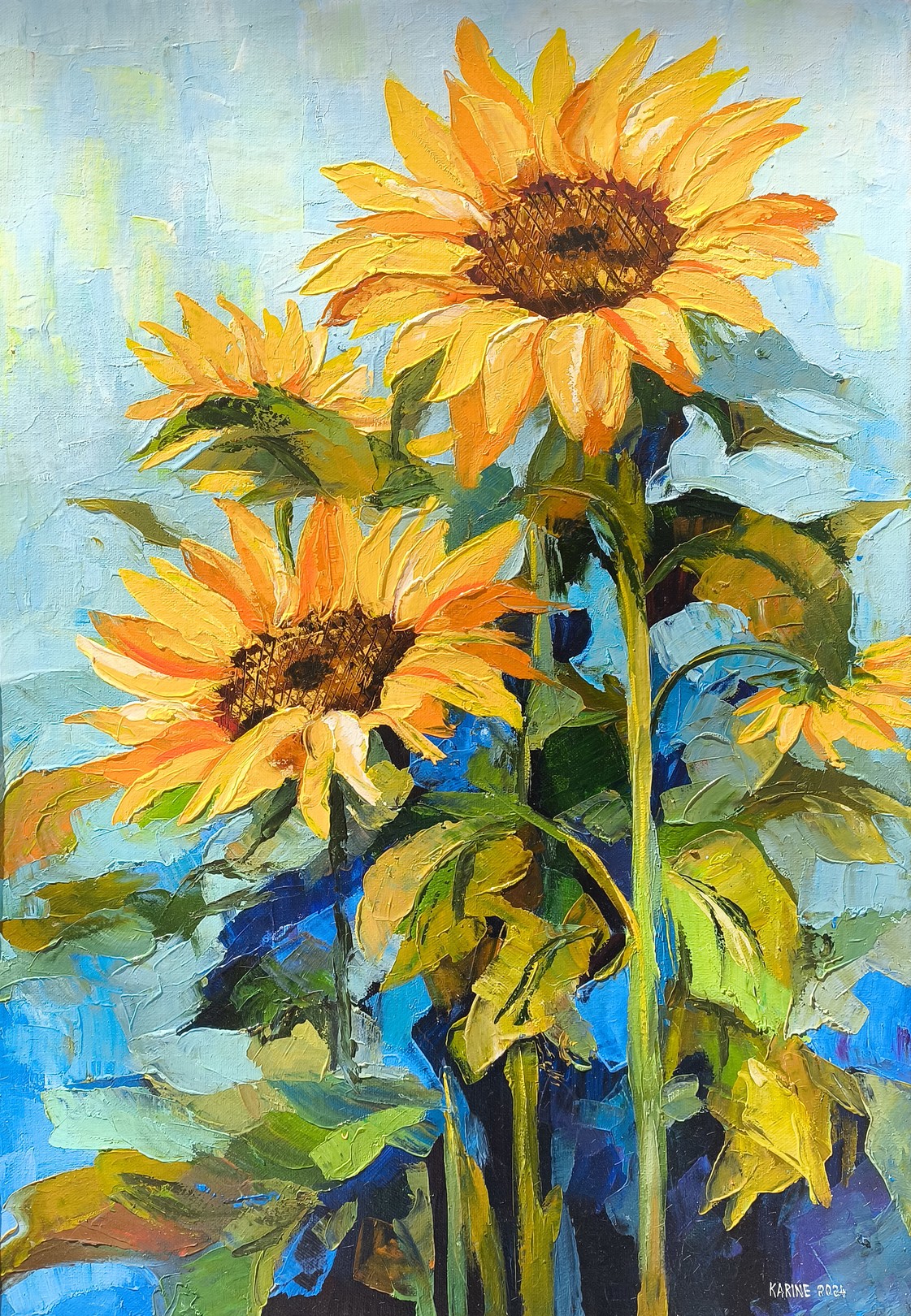 Karine Harutyunyan, Joyful Sunflowers Karine Harutyunyan, Joyful Sunflowers