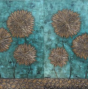 Gemälde, Gilded Petals, Hasmik Mamikonyan