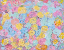 Peinture, Dance of flowers, Galina Vasiljeva