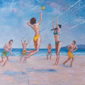 Painting, Summer dance, Galina Vasiljeva