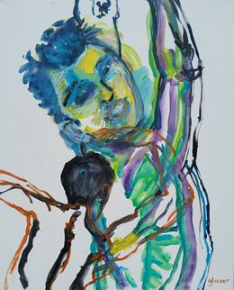 Painting, Ode for S and A, S like Special and A like Adventure, Joanna Glazer