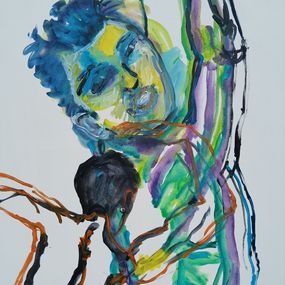 Painting, Ode for S and A, S like Special and A like Adventure, Joanna Glazer