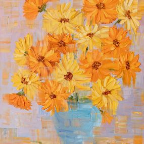 Painting, Gerberas. Floral Harmony, Galina Vasiljeva