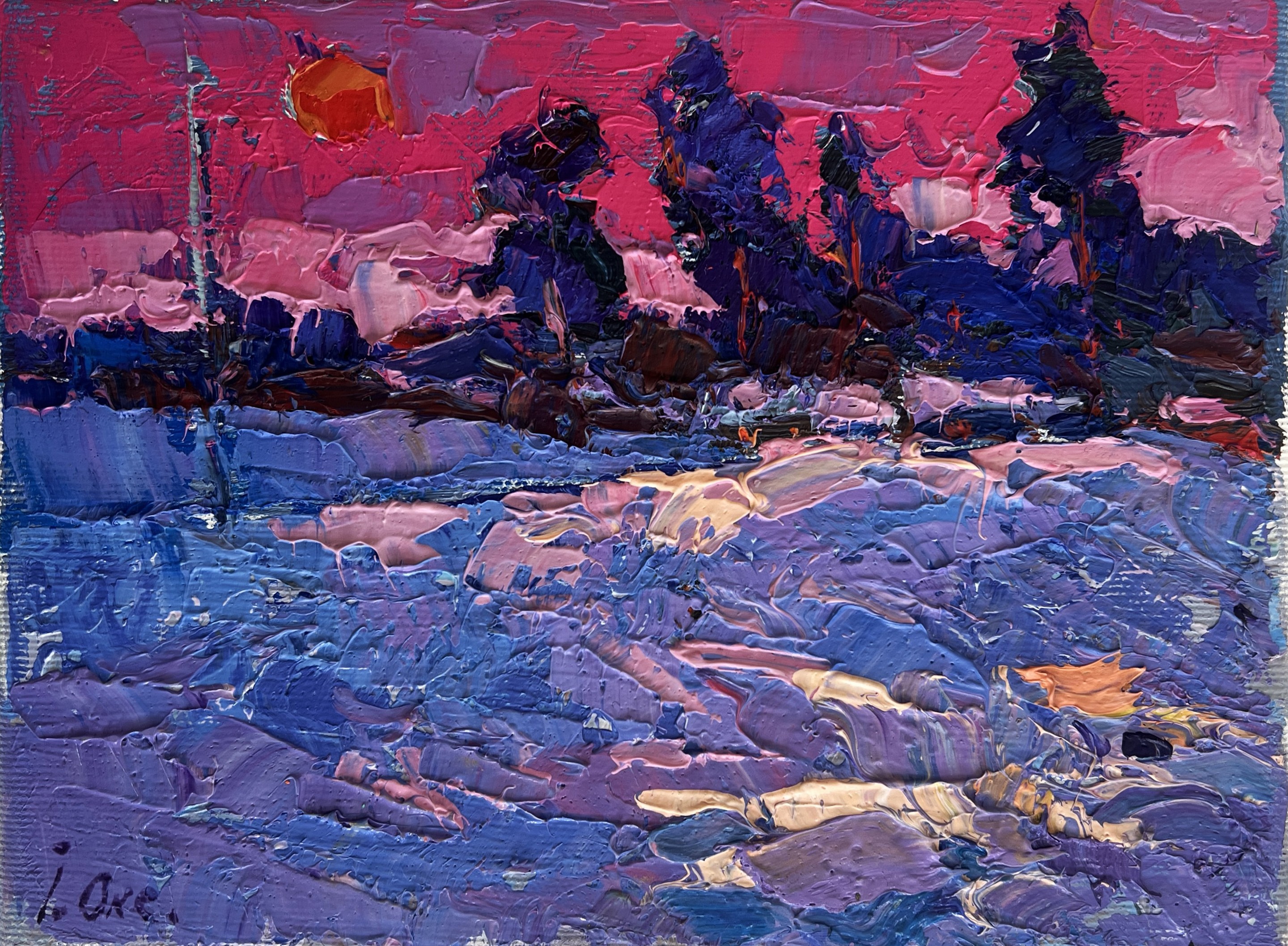 Oksana Ivanyuk, Frosty winter evening Oksana Ivanyuk, Frosty winter evening