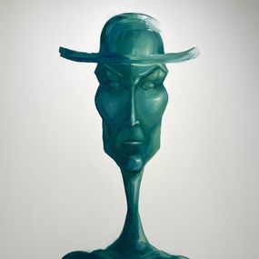 Gemälde, Blue Warrior, Lisa Feuerstein