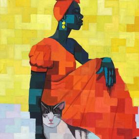 Gemälde, Imp of Reflection, Olamilekan Okunade