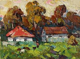 Painting, Autumn yellow sunset, Ivanyuk Oleksiy