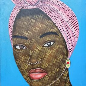 Gemälde, Gaze 2 - Contemporary, 21st Century, Contemporary, Figurative, Portrait, Women, Ayotunde Ayomide