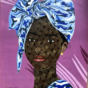 Gemälde, Today is a Gift 2 -Contemporary, 21st Century, Figurative Portrait, Africa Women, Ayotunde Ayomide