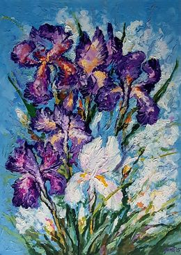 Gemälde, Irises 2, Rakhmet Redzhepov (Ramzi)