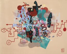 Painting, Miles Davis in July, Thierry Corpet