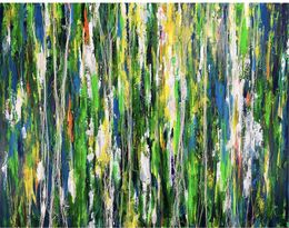 Painting, Forest #28, Mayumi Kuwayama