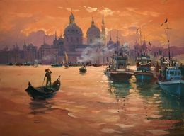Peinture, The atmosphere of the Venetian city, Suprunchuk Yuriy