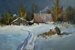 Gemälde, Winter night comfort, Suprunchuk Yuriy