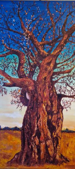 Gemälde, Baobab au crépuscule, Nicole Lavigne