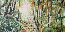Gemälde, Foret tropicale, Nicole Lavigne