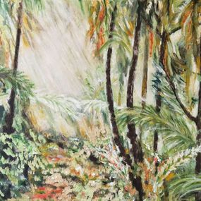 Gemälde, Foret tropicale, Nicole Lavigne