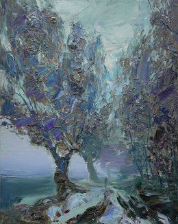 Painting, Misty landscape, Alisa Onipchenko-Cherniakovska