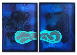 Peinture, Azules 1 & 2 Diptych, Alec Franco