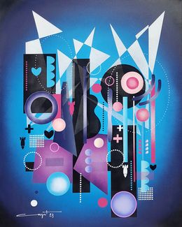 Painting, Love and Rocket, Thierry Corpet