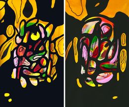 Peinture, Silencio #1 and #2 Diptych, Alec Franco