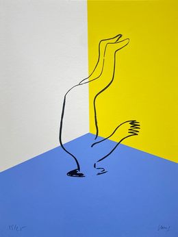 Print, La tête dans le trou, Jacques Barry