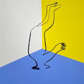 Print, La tête dans le trou, Jacques Barry