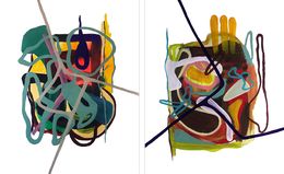 Peinture, Plastic ADN V and IV, Diptych, Alec Franco