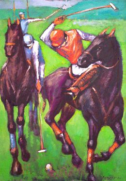 Painting, Polo the Game, Rumen Sazdov