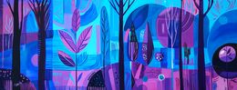 Painting, Midnight Forest, Trayko Popov