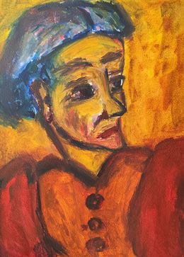 Fine Art Drawings, In her eyes, a lifetime, Natalya Mougenot
