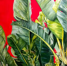 Painting, Palm Leaves, Diana Timchenko
