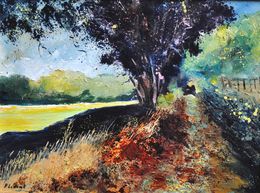 Painting, Summer path, Pol Ledent