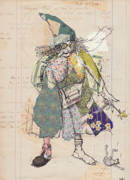 Fine Art Drawings, Green Fairy, Dominique Pourchet