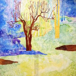 Gemälde, The Grotesque Tree: Alas, I am splitting!, Dake Wang Qi