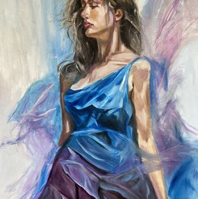 Gemälde, Robe bleue, Boudier